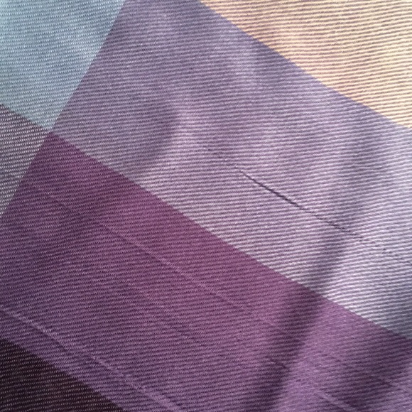 Scarf Blues/Purple Plaid - Picture 2 of 5